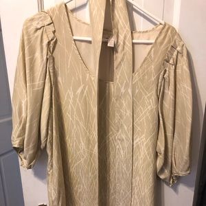 Banana Republic, soft shirt dress with tie waist.